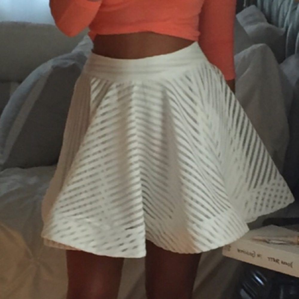 White skirt